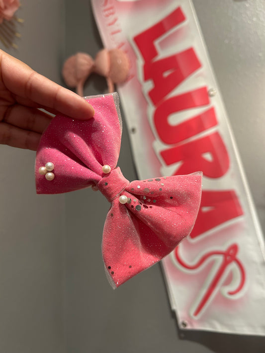 Pearly Pink Love Bow