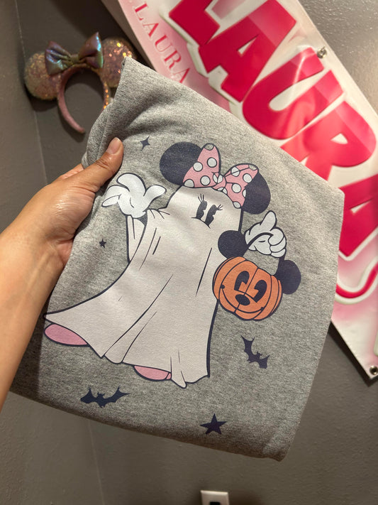 Pink Bow Ghost Sweater