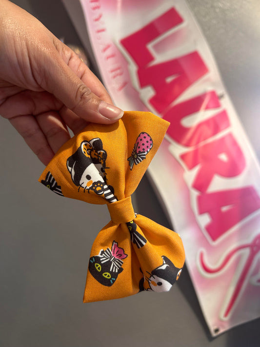 Spider/ Cat Costume Bow Clip