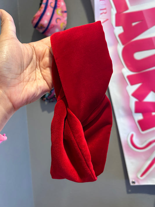 Velvet Red Headband