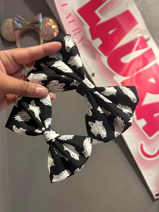 Glow in the Dark Ghost Bow Clip